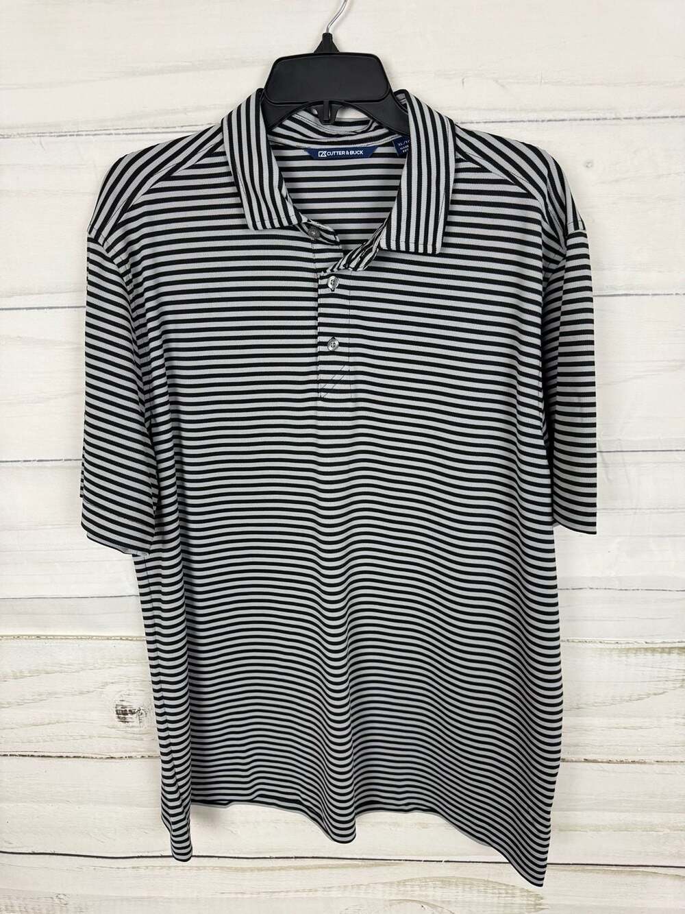Cutter & Buck Men's Striped Performance Golf Polo Shirt Size XL - Picture 3 of 7